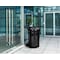 Alpine Industries Outdoor Metal Waste Receptacle - 38 Gallon Black ALP479-38 - alternate 8
